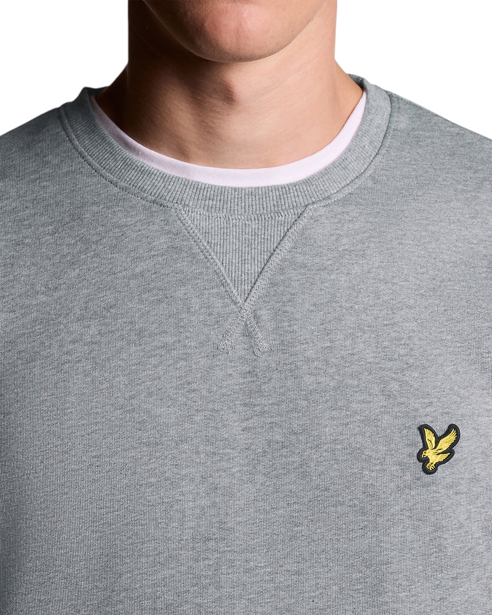 Lyle & Scott majica dugih rukava siva