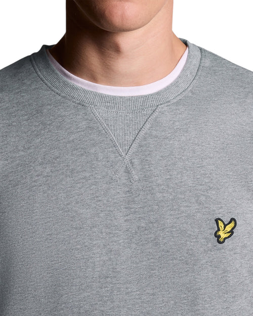 Lyle & Scott majica dugih rukava siva