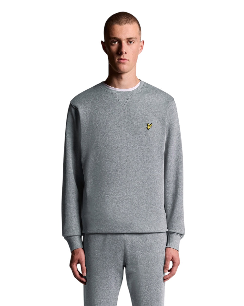 Lyle & Scott majica dugih rukava siva