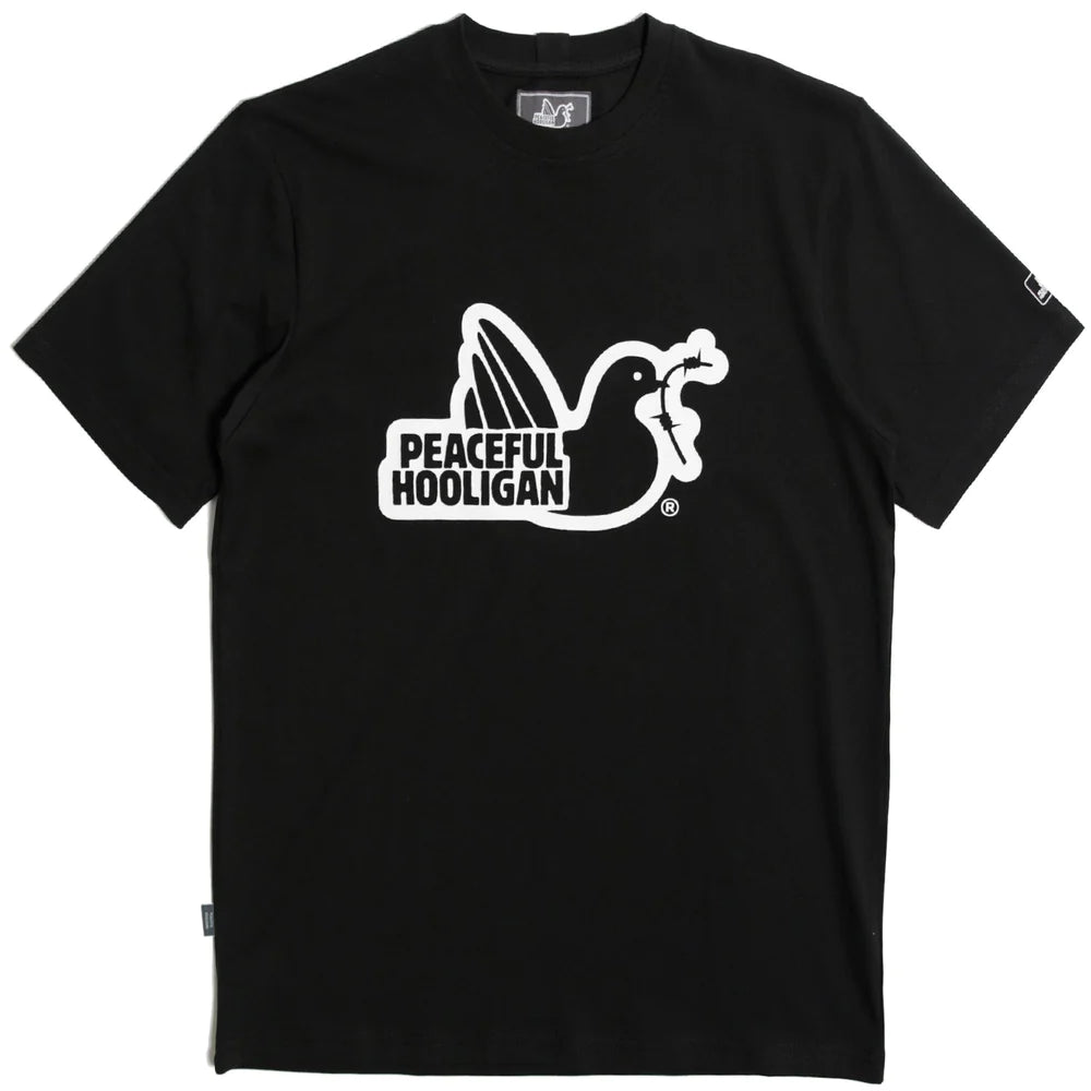 Peaceful Hooligan Outline kratka majica crna