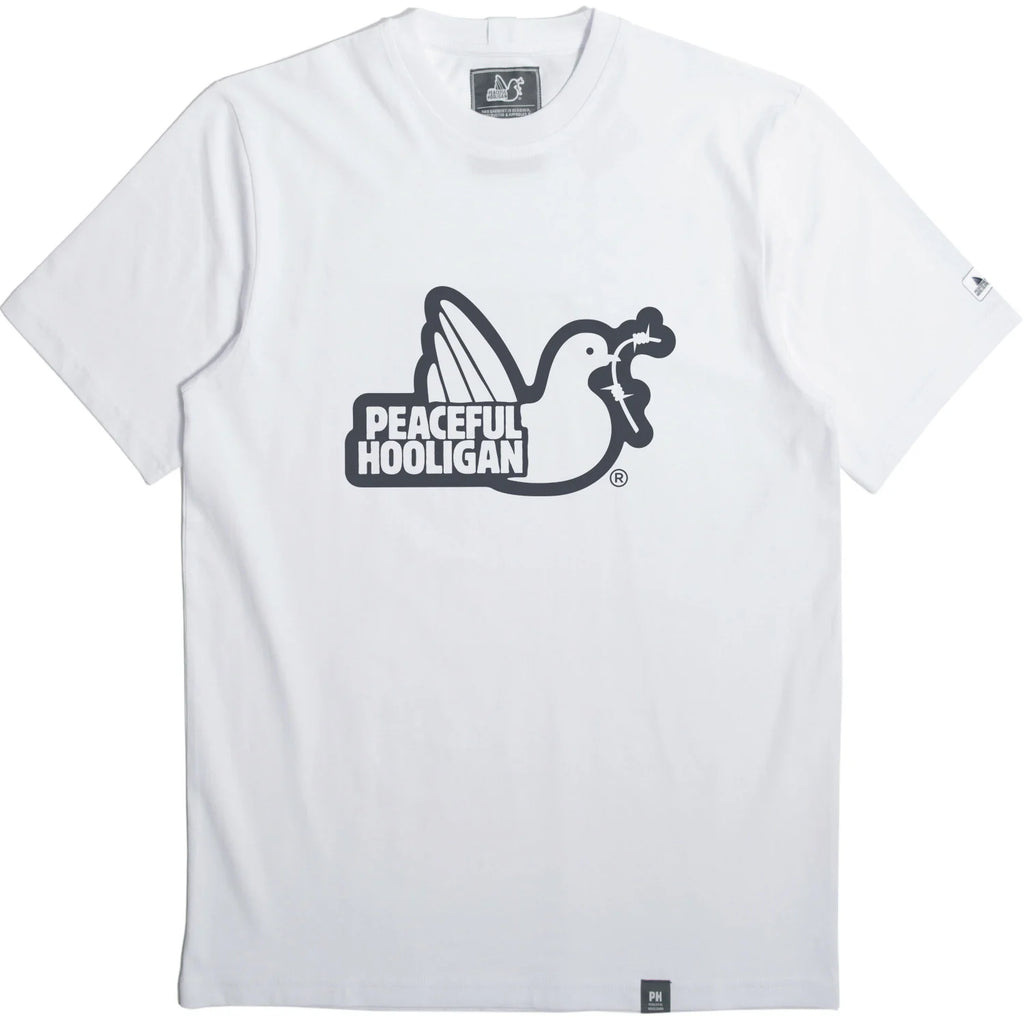 Peaceful Hooligan Outline kratka majica bijela