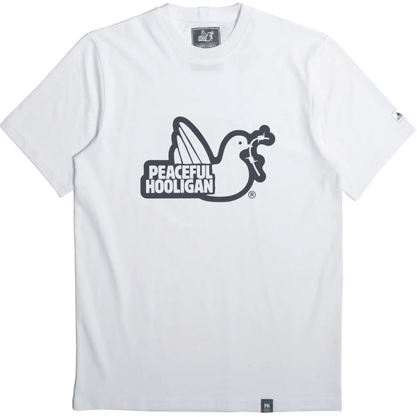 Peaceful Hooligan Outline kratka majica bijela
