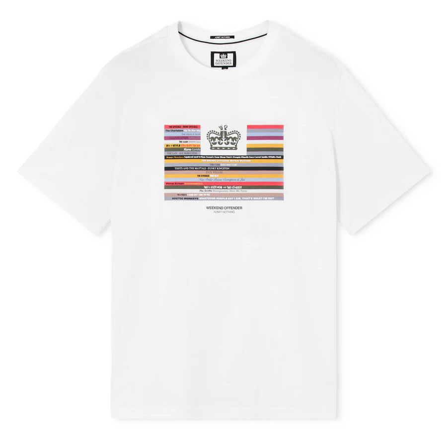 Weekend Offender Vinyl kratka majica bijela