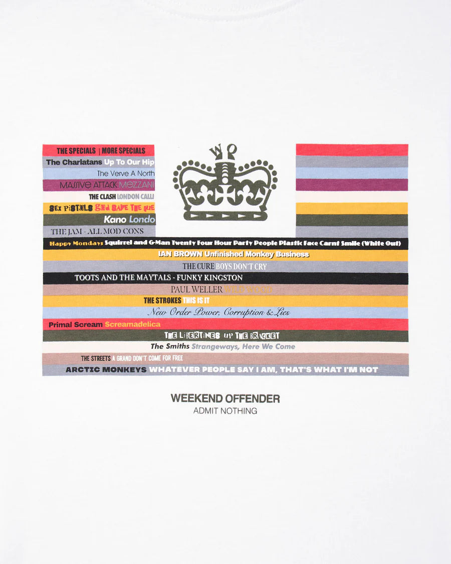 Weekend Offender Vinyl kratka majica bijela